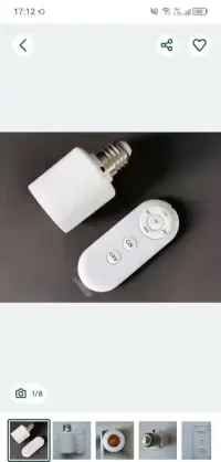 Oprawa żarówka zdalne sterowanie czasowe pilot E27 60W LED — ujęcie 2
