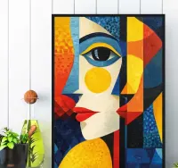 plakat kolorowy w stylu pablo picasso, obraz kolorowy w stylu picasso — ujęcie 4