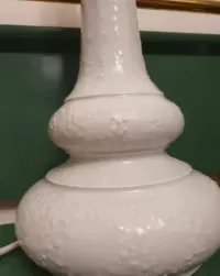 Porcelanowa lampa stołowa Wallendorf sygnatura vintage retro — ujęcie 2