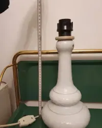 Porcelanowa lampa stołowa Wallendorf sygnatura vintage retro — ujęcie 5