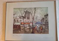 Reprodukcja obrazu -  plac du Tertre w Paryżu. 35x26cm Made In France — ujęcie 2
