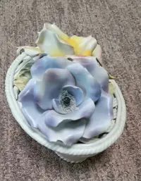 Szkatułka Bombonierka Miska porcelana Nuova Capodimonte Włochy — ujęcie 4