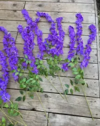 Wisteria glicynia sztuczna girlanda kwiatowa dekoracja 12 sztuk — ujęcie 2