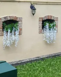 Wisteria glicynia sztuczna girlanda kwiatowa dekoracja 12 sztuk — ujęcie 3