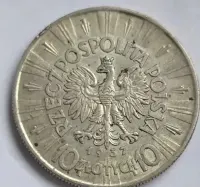 10 zł 1937 Piłsudski srebro — ujęcie 3