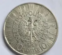 10 zł 1937 Piłsudski srebro — ujęcie 4