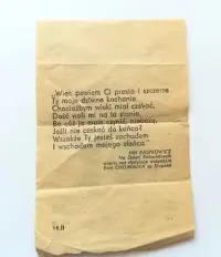1996 rok /14 luty/ Walentynki /unikatowa kartka z kalendarza/ zrywak / — ujęcie 2
