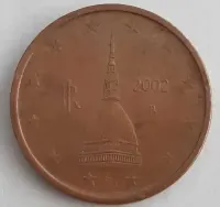 2 euro cent 2002 Włochy rzadka moneta — ujęcie 3