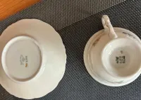 2 Filiżanki Porcelana - KPM oraz Wałbrzych — ujęcie 3