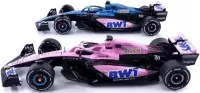 2-pack Formula 1 Alpine A523 Launch livery #31 & #10 - skala 1:18 - Solido — ujęcie 3
