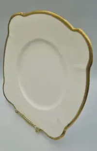 2 talerzyki Minton Golden Heritage – porcelana bone china, Anglia, złocone — ujęcie 4