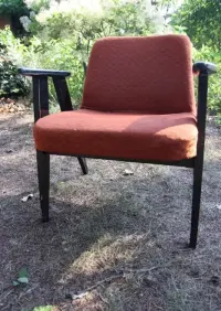3 fotele Chierowski 366 PRL vinatge retro — ujęcie 3