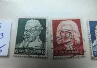 3szt. znaczki pełna seria Mi573 Niemcy 1935r. KOMPOZYTORZY Bach Rzesza — ujęcie 2