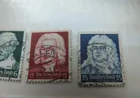 3szt. znaczki pełna seria Mi573 Niemcy 1935r. KOMPOZYTORZY Bach Rzesza — ujęcie 3