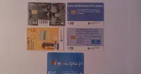 5 kart kolekcjonerskich telefonicznych z chipem — ujęcie 3