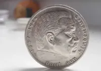 5 marek 1936 Hindenburg (Typ 2 - ze swastyką), SREBRO, Piękny stan! — ujęcie 2