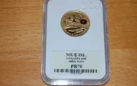 5 $ Szlak Bursztynowy Niue - złoto PR70 — ujęcie 5
