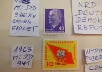 5szt. znaczki Mi941 seria Mi1012 pw NRD 1963 /1964r. Niemcy DDR czyste — ujęcie 2