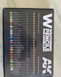 AK Interactive Weathering Pencils for Models - kredki do weatheringu / patynowania - prawie nowe (mało używane) — ujęcie 4