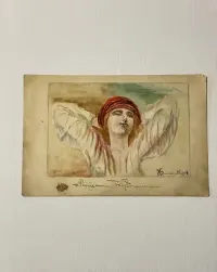 Akwarela 1933 r. Reprodukcja pracy P. Stachniewicza pt. „Tęsknota”. — ujęcie 2