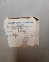 Aleksander Terpiłowski, "Floksy", olej na tekturze lata 30 XX wieku — ujęcie 3