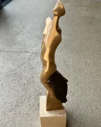Alfredo Lanz Rzeźba z Brązu Totality Akt Modernism N-25 Unikat Inwestycja Henry Moore Space Age Mid-Century Galeria Mega Design Wybitna Figura z brązu — ujęcie 4