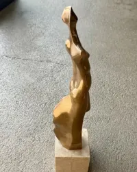 Alfredo Lanz Rzeźba z Brązu Totality Akt Modernism N-25 Unikat Inwestycja Henry Moore Space Age Mid-Century Galeria Mega Design Wybitna Figura z brązu — ujęcie 5