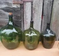 Antique Green Demijohn, Glass Wine Bottle, France, 1950s, 54 l
Green D — ujęcie 2