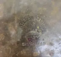 Antyczna waga szalkowa Finkelstein & Gastman Warszawa + odważniki komplet — ujęcie 2
