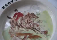 Antyk_100 lat!  Talerz dla Dziecka_CARLTON WARE_Anglia ok.1880 do 1900 — ujęcie 3