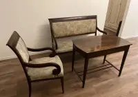 Antyk komplet wypoczynkowy stół fotel kanapa — ujęcie 2