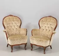 Antyk Sofa rokoko 2 osobowa plus 2 fotele — ujęcie 3