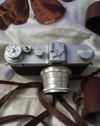Aparat fotograficzny Zarja radziecki zabytkowy — ujęcie 3