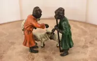 Arabscy Handlarze Owiec - Arab - Figura Rzeźba z Brązu Styl Vienna — ujęcie 5