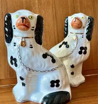**ARTHUR WOOD Vintage Duże Psy Kominkowe Spaniel Ceramika Figurka Pies — ujęcie 4