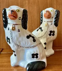 **ARTHUR WOOD Vintage Duże Psy Kominkowe Spaniel Ceramika Figurka Pies — ujęcie 5