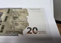 Banknot 20zl nbp unc Ochrona polskiej granicy wschodniej etui folder — ujęcie 3