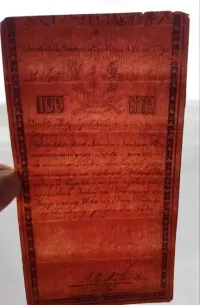 Banknot  bilet skarbowy  100zł  1794 rok  Insurekcja Kościuszkowska — ujęcie 3
