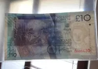 Banknot Gibraltar 10 pounds 2010 seria AAA bardzo dobry stan — ujęcie 3