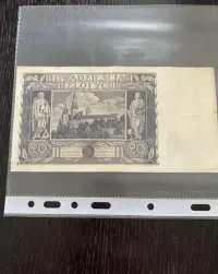 Banknot o nominale 20 zlotych z 1936 roku — ujęcie 2