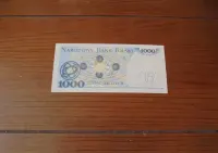 banknot Polski 1000 zł 1982 FF nr 01x0327 stan bankowy UNC [b497] — ujęcie 2