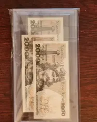Banknoty 2000 zł PRL - 1982.  zestaw 3 sztuk kolejne numery po sobie — ujęcie 2