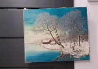 Bardzo stary obraz sygnowany. — ujęcie 2