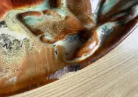 Bardzo stary talerz ceramiczny antyk majolika Niemcy ceramika — ujęcie 2