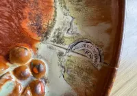 Bardzo stary talerz ceramiczny antyk majolika Niemcy ceramika — ujęcie 3