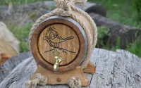 Beczka Dębowa Na Alkohol Z Kranikiem 5l Wino Bimber Whisky Nalewki — ujęcie 2
