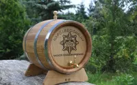 Beczka Dębowa Na Alkohol Z Kranikiem 5l Wino Bimber Whisky Nalewki — ujęcie 3