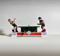 Blaszana zabawka Ping-Pong / mechanizm działa — ujęcie 4