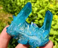 Błękitny life crystal dekoracyjny diament niebieski kryształ — ujęcie 4