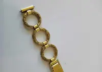 Bransoleta vintage Amerikaner retro pozlacana — ujęcie 2